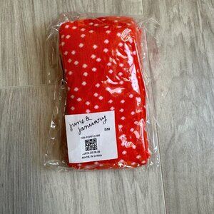 June & January Poppy Dot Tights